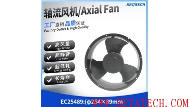 EC25489 Φ254*89MM Axial Fan 110V/220V Aluminum Frame